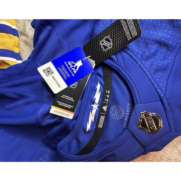 Adidas Jack Eichel Buffalo Sabres Jersey Blue Primegreen H56838 Size 56 $230 - Picture 5 of 13